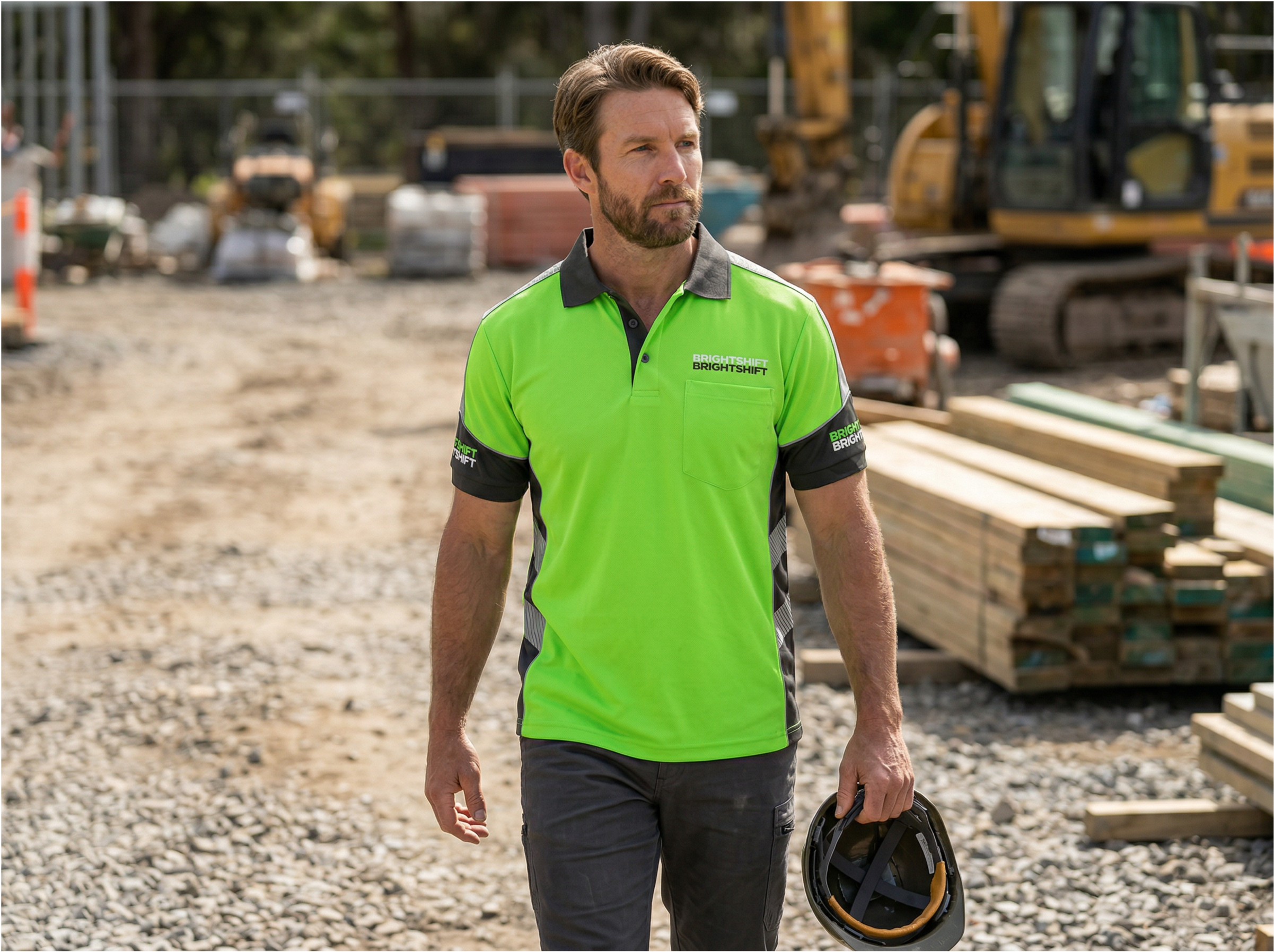 <p>Custom Dye-Sub <strong>Workwear.</strong></p>